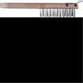 Merit Pro 404 11 in. 4 x 11 Row Tempered Steel Wire Brush With Scraper 652270004040